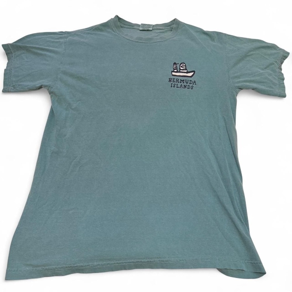 Vintage Bermuda Islands Shark T-Shirt - Bigger Boat Graphic - Comfort Colors Siz